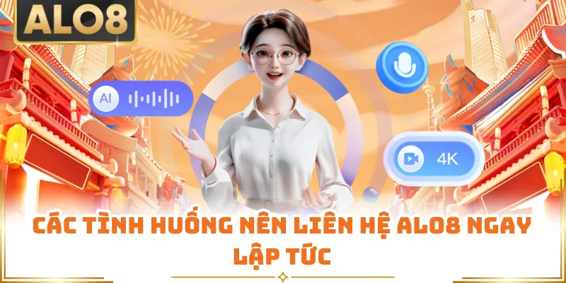Các tình huống nên liên hệ ALO8 ngay lập tức