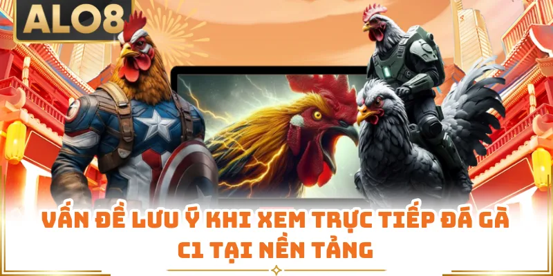 Vấn đề lưu ý khi xem trực tiếp đá gà C1 tại nền tảng