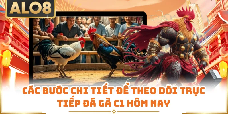 Các bước chi tiết để theo dõi trực tiếp đá gà C1 hôm nay